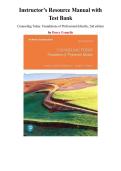 Instructor&rsquo;s Resource Manual with Test Bank for Counseling Today&colon; Foundations of Professional Identity&comma; 2nd edition by Darcy Granello&comma; Mark Young&comma; Chapter 1-14 &vert; Package deal