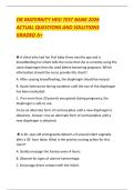 OB MATERNITY HESI TEST BANK 2026 ACTUAL QUESTIONS AND SOLUTIONS GRADED A&plus;