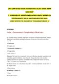 CBIS Certified Brain Injury Specialist Exam Bank   &vert;2026&sol;2027 &vert; 2 Versions &vert; Accurate Q&A &plus; Study Guide &vert; Expert Verified &vert; Pass Guaranteed - A&plus; Graded