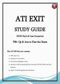 ATI RN Exit Test &ndash; 500&plus; Verified NGN‑Style Questions & Rationales