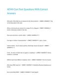 AEMA Cert Test Questions With Correct Answers