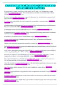 CRIS TEST ACTUAL 2026&sol;2027 QUESTIONS AND 100&percnt; CORRECT ANSWERS