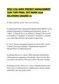 WGU C783 AHN1 PROJECT MANAGEMENT TASK TWO FINAL TEST BANK 2026 SOLUTIONS GRADED A&plus;