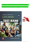 TEST BANK For A Topical Approach to Lifespan Development 11th Edition By John Santrock&vert; Verified Chapter's 1 - 17 &vert; Complete