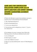 AANP ANCC FNP CERTIFICATION EVALUATION COMPILATION 2026 IN DEPTH QUESTIONS AND EXPERT VERIFIED ANSWERS GUARANTEED ACCURACY GRADED A&plus;