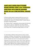 AANP ANCC NURSE PRACTITIONER BOARD REVIEW SCRIPT 2026 THOROUGH QUESTIONS WITH PRECISE ANSWERS BASED ON 2021 CORE MATERIAL GRADED A&plus;