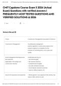 CMIT Capstone Course Exam &vert;&vert; 2026 &lpar;Actual Exam&rpar; Questions with verified Answers &vert; FREQUENTLY MOST TESTED QUESTIONS AND VERIFIED SOLUTIONS &commat; 2026