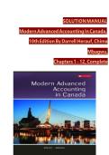 Solution Manual for Modern Advanced Accounting In Canada&comma; 10th Edition Solution Manual By Darrell Herauf&comma; Chima Mbagwu&comma; Verified Chapters 1 - 12&comma; Complete