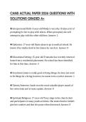 CANS ACTUAL PAPER 2026 QUESTIONS WITH SOLUTIONS GRADED A&plus;