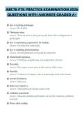 ABCTE PTK PRACTICE EXAMINATION 2026 QUESTIONS WITH ANSWERS GRADED A&plus;