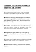 CANS FINAL STUDY PAPER 2026 COMPLETE QUESTIONS AND ANSWERS