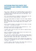 AUTOZONE PRACTICE PARTS TEST QUESTIONS AND CORRECT VERIFIED ANSWERS