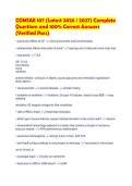 COMSAE 107 &lpar;Latest 2026 &sol; 2027&rpar; Complete Questions and 100&percnt; Correct Answers &lpar;Verified Pass&rpar;