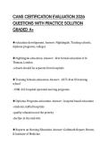 CANS CERTIFICATION EVALUATION 2026 QUESTIONS WITH PRACTICE SOLUTION GRADED A&plus;