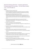 Advanced Cardiovascular Review - Anatomy&comma; Hypertension Pathophysiology & Pharmacology&comma; - 4th-Year Medical Student Level - Clinical 85 Q&A Set