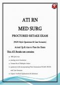 ATI RN Med Surg Retake v2 &ndash; NGN‑Style Scenarios & Rationales