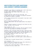 ASE P2 PRACTICE QUIZ QUESTIONS AND CORRECT VERIFIED ANSWERS