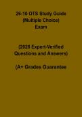 26-10 OTS Study Guide PDF &vert; Multiple Choice Exam Prep