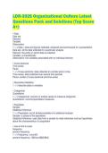 LDR-302S Organizational Culture Latest Questions Pack and Solutions &lpar;Top Score A&plus;&rpar;