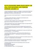 NCCCO Telescopic Boom Crane Swing Cab &lpar;TLL&rpar; Test Questions and Verified Answers &lpar;Graded A&plus;&rpar;