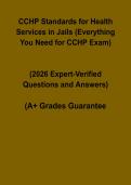 CCHP Standards for Health Services in Jails PDF &vert; 2026 Exam Prep & Study Guide