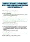 ACCT 3110 ENTRANCE COMPREHENSIVE STUDY GUIDE 2026 FULL QUESTIONS AND SOLUTIONS GRADED A&plus;