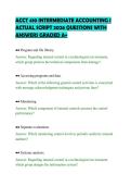 ACCT 410 INTERMEDIATE ACCOUNTING I ACTUAL SCRIPT 2026 QUESTIONS WITH ANSWERS GRADED A&plus;