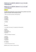 Portage Learning BIOD 151 All Exams Answer Key 2026 Updated &vert; Complete Questions & Answers
