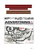 Advertising and Integrated Brand Promotion Test Bank 9th Edition Study Guide 2026 Updated &vert; Angeline C&period; Scheinbaum Questions & Answers