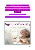 Aging and Society&colon; Canadian Perspectives Test Bank 8th Edition Study Guide 2026 Updated &vert; Campbell&comma; Novak & Herbert Questions & Answers