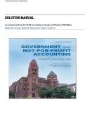 Government and Not-for-Profit Accounting&colon; Concepts and Practices 9th Edition by Michael H&period; Granof Solution Manual &vert;ISBN&colon; 9781119803898&vert; Guide A&plus;
