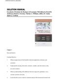 Essentials of Statistics for Business & Economics 9th Edition by David Anderson Solution Manual &vert;ISBN&colon; 9780357045435&vert; Guide A&plus;