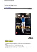 College Physics 5th Edition by Alan Giambattista Test Bank &vert;ISBN&colon; 9781260547719&vert; Guide A&plus;