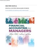 Financial Accounting for Managers 1st Edition by Wayne M&period; Thomas Solution Manual &vert;ISBN&colon; 9781265094492&vert; Guide A&plus;