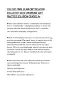 CEN 3721 FINAL EXAM CERTIFICATION EVALUATION 2026 QUESTIONS WITH PRACTICE SOLUTION GRADED A&plus;