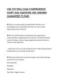 CEN 3721 FINAL EXAM COMPREHENSIVE SCRIPT 2026 QUESTIONS AND ANSWERS GUARANTEED TO PASS