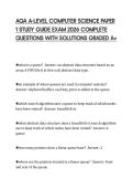 AQA A-LEVEL COMPUTER SCIENCE PAPER 1 STUDY GUIDE EXAM 2026 COMPLETE QUESTIONS WITH SOLUTIONS GRADED A