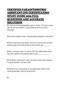 CERTIFIED PARAOPTOMETRIC ASSISTANT CPO CERTIFICATION STUDY GUIDE 2026 FULL QUESTIONS AND ACCURATE SOLUTIONS 