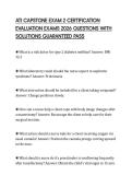 ATI CAPSTONE EXAM 2 CERTIFICATION EVALUATION EXAMS 2026 QUESTIONS WITH SOLUTIONS GUARANTEED PASS