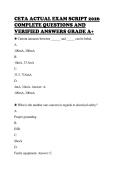 CETA ACTUAL EXAM SCRIPT 2026 COMPLETE QUESTIONS AND VERIFIED ANSWERS GRADE A&plus;