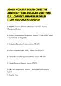 ADMIN NCO AGR BOARD OBJECTIVE ASSESSMENT 2026 DETAILED QUESTIONS FULL CORRECT ANSWERS PREMIUM STUDY RESOURCE GRADED A&plus;