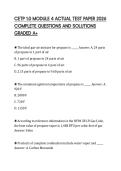 CETP 1&period;0 MODULE 4 ACTUAL TEST PAPER 2026 COMPLETE QUESTIONS AND SOLUTIONS GRADED A&plus;
