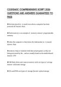 CGS1060C COMPREHENSIVE SCRIPT 2026 QUESTIONS AND ANSWERS GUARANTEED TO PASS