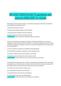 RN Exit HESI Exam V5 Questions and Answers 2026&sol;2027 A&plus; Grade &ndash; Practice Questions with Answers