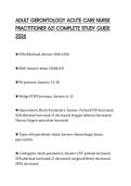 ADULT GERONTOLOGY ACUTE CARE NURSE  PRACTITIONER 621 COMPLETE STUDY GUIDE  2026