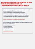 NGN ATI MEDSURG PROCTORED EXAM 2023 NEWEST TESTBANK  COMPLETE 300 QUESTIONS WITH DETAILED  VERIFIED ANSWERS &lpar;100&percnt; CORRECT&rpar; &sol;ALREADY GRADED A&plus;  