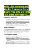 2026&sol;2027 Ohio Life&comma; Accident & Health Insurance State Exam Prep &vert; Elite Test Bank&comma; Cheat Sheet & Mentor Analysis