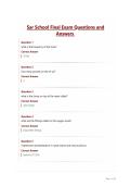 Sar School Final Exam Questions and Answers&period;