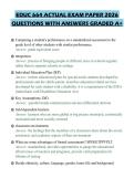 EDUC 664 ACTUAL EXAM PAPER 2026 QUESTIONS WITH ANSWERS GRADED A&plus;