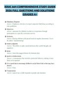 EDUC 664 COMPREHENSIVE STUDY GUIDE 2026 FULL QUESTIONS AND SOLUTIONS GRADED A&plus;